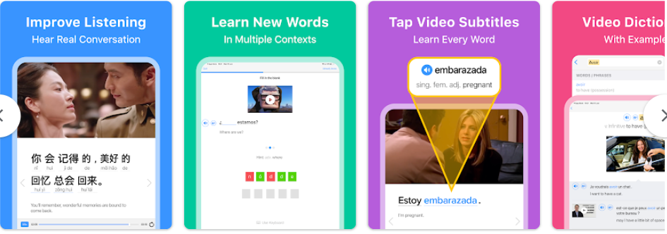 تعلم لغة جديدة مع تقنية الفيديو